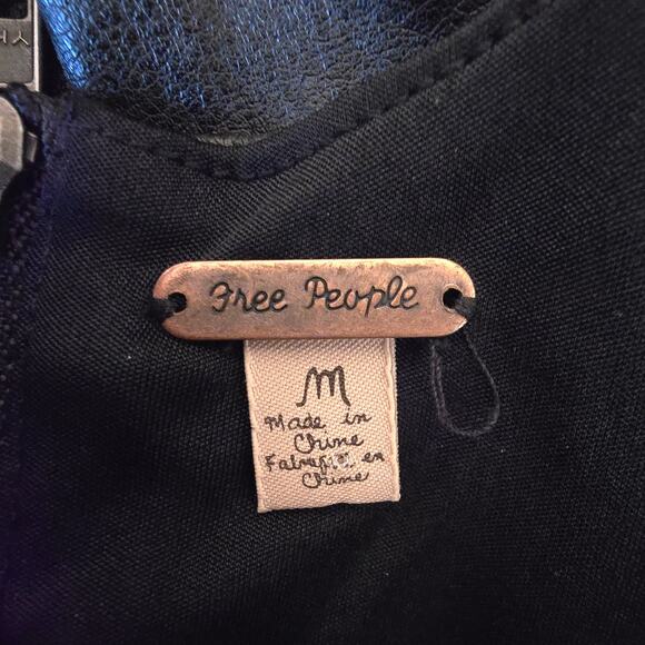 Free People Faux Leather Bodycon Mini Dress - Picture 5 of 10